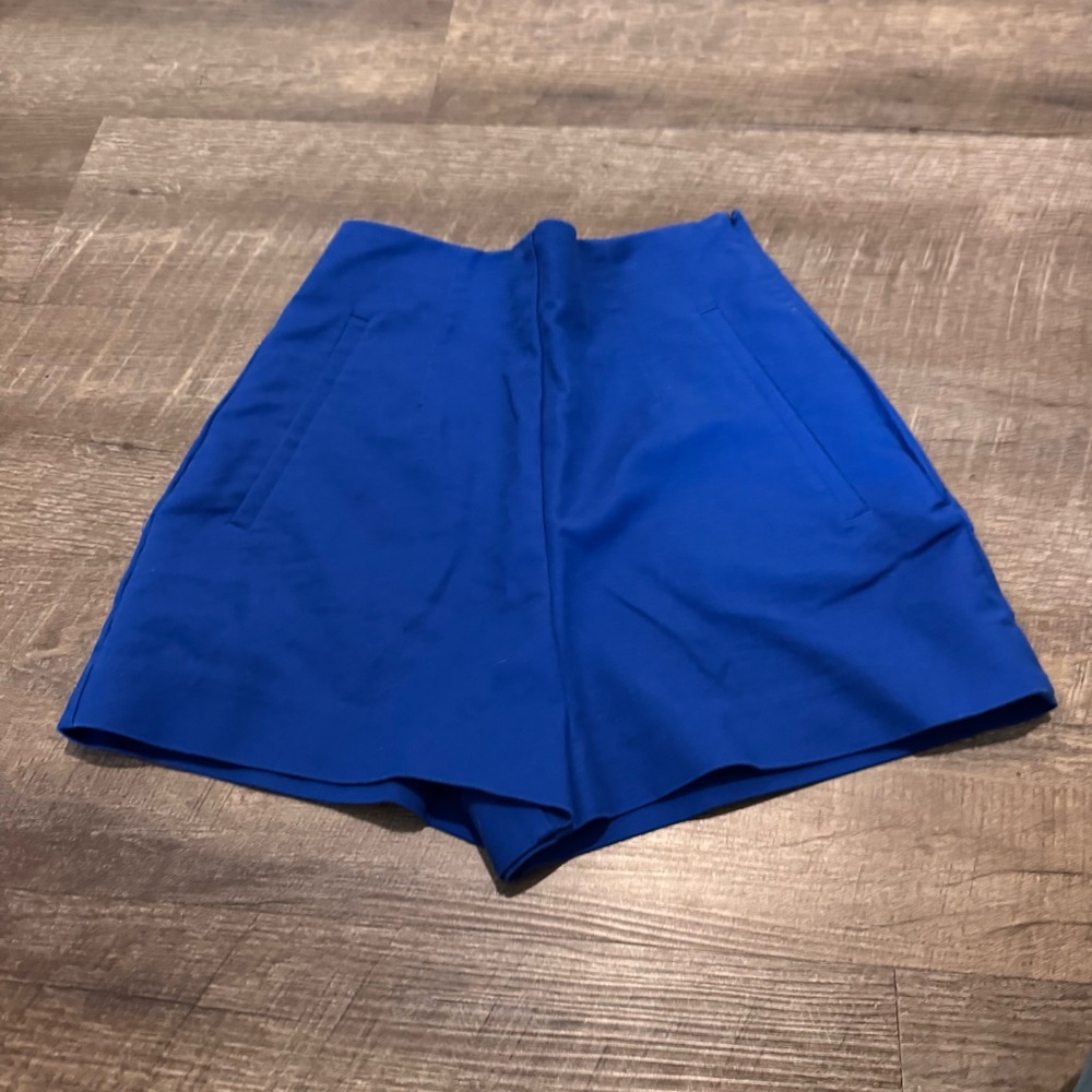 Zara Blue High Waisted Shorts